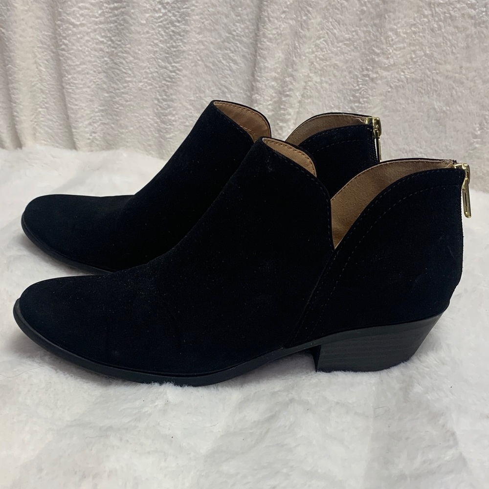Marocrepublic Elegant Black Ankle Booties Women’s Sz 8 Short Slip On Boots